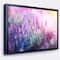 Designart - Growing and Blooming Lavender - Floral Framed Canvas Art print